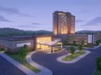 Illustration d'un complexe de casino et d'hôtel