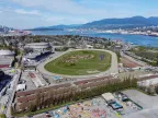 Le Hastings Racecourse vu des airs